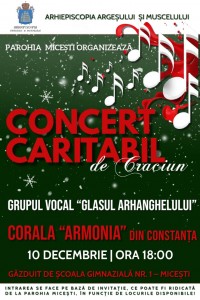 Concert caritabil de colinde la Micești