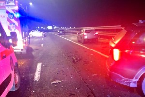 Accident rutier A1, km 110 (2)