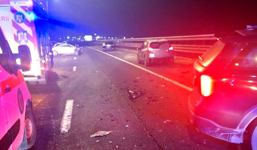 Accident rutier A1, km 110 (2)