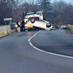 Autoturism răsturnat Lunca Corbului (2)
