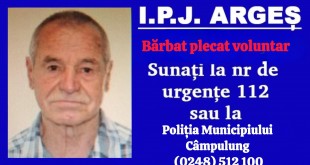 Bărbat plecat voluntar