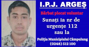 Bărbat plecat voluntar