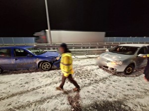 Carambol cu sapte mașini pe autostrada A1 (3)