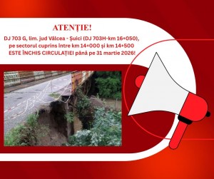 DJ 703G, lim. jud Vâlcea - Șuici