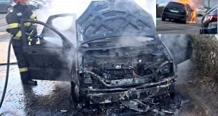 Incendiu auto Pitești strada Gârlei