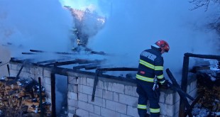 Incendiu gospodărie Valea Mare Pravăț