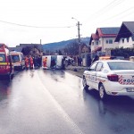 Autoutilitară răsturnat Lerești (3)