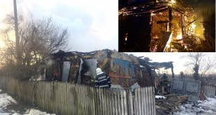 Casă cuprinsă de flăcări în comuna Drăganu (3)