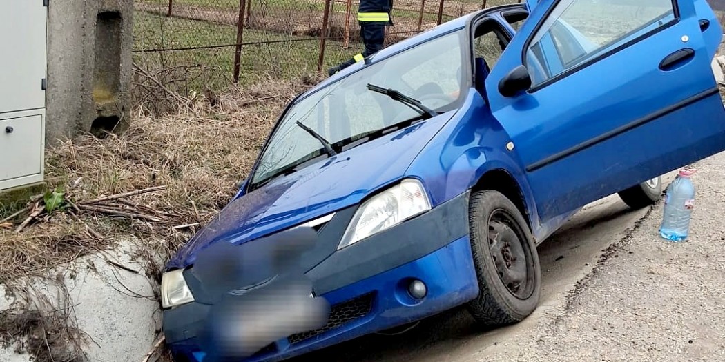 auto intrat in sant recea