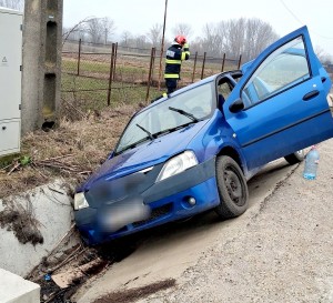 auto intrat in sant recea