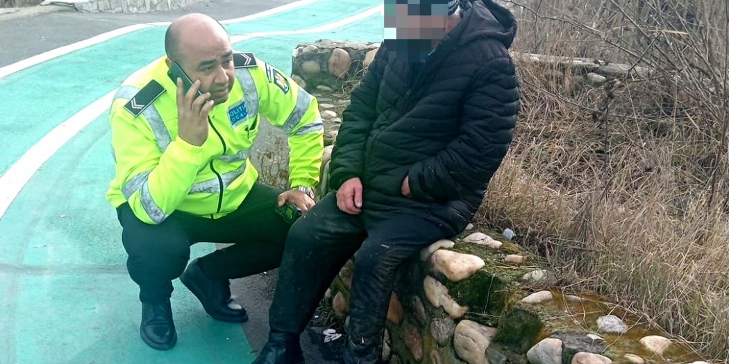 persoană salvată din râu