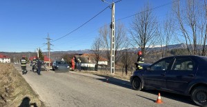 Accident rutier în comuna Bughea de Sus