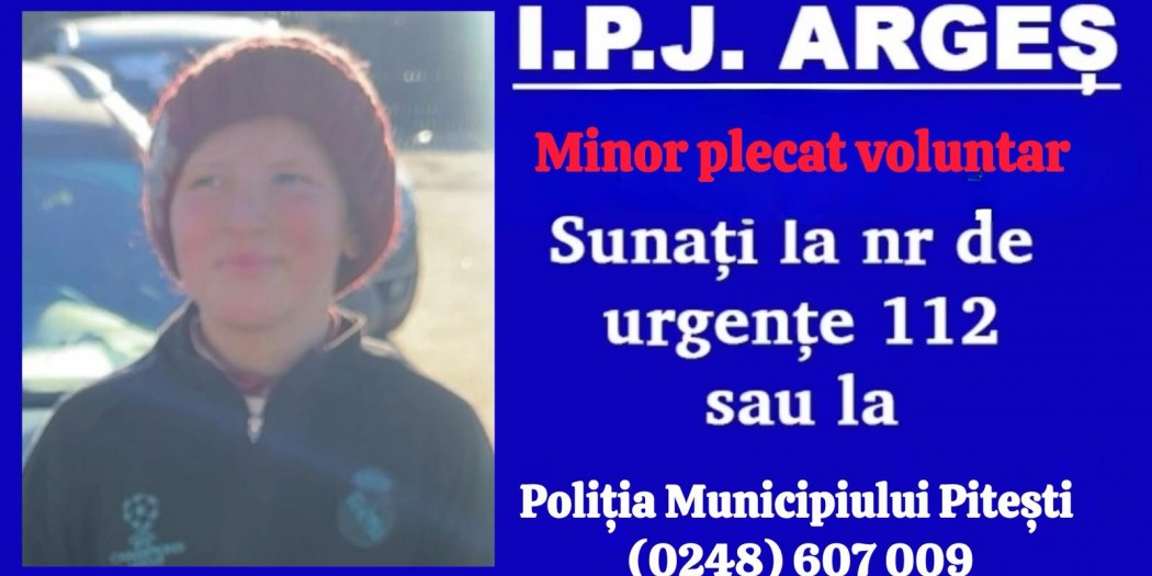 Minor dispărut!
