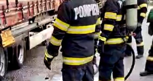 incendiu TIR parcat draganu
