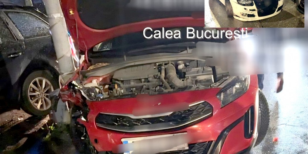 Accident cu patru mașini pe Calea București (1)