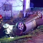 Autoturism răsturnat Dobrești,satul Furești (1)