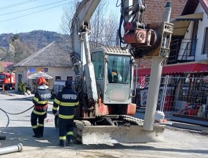 Conductă de gaz avariată Rucar