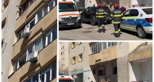 Copil căzut de la etajul 4 al unui bloc - Pitești, zona Nord (3)