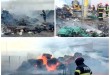 Incendiu puternic la Albota. Ard deșeuri menajere (1)