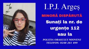 Minora de 13 ani plecată voluntar din Mioveni (2)