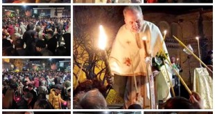 Pitești Mii de credincioși au venit să ia Lumina Sfântă a Învierii