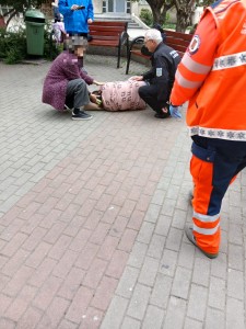 Tânără căzută în zona pasajului Magnolia (1)