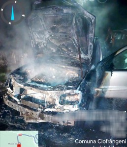 incendiu auto Ciofrângeni