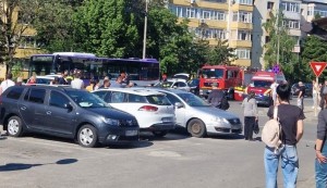 Accident motocicletă și autoturism Trivale