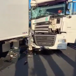 Accident rutier în comuna Oarja, autostrada A1 (1)