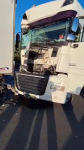 Accident rutier în comuna Oarja, autostrada A1 (2)