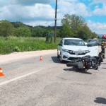 Accident între un autoturism și o motocicletă (1)