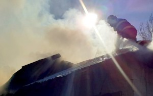 Incendiu izbucnit garaj