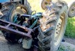 Tractor căzut peste un bărbat