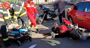 accident moto cu auto