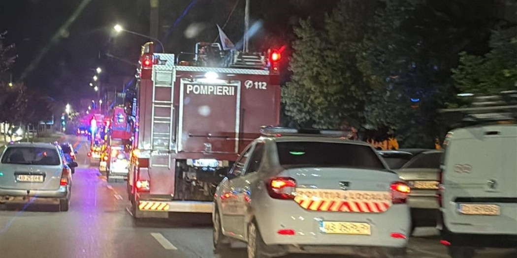 incendiu apartament pitesti ,calea bucuresti