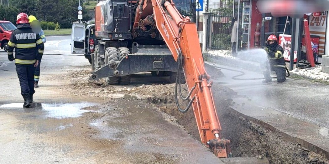 Țeavă de gaz avariată