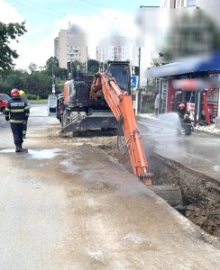 Țeavă de gaz avariată